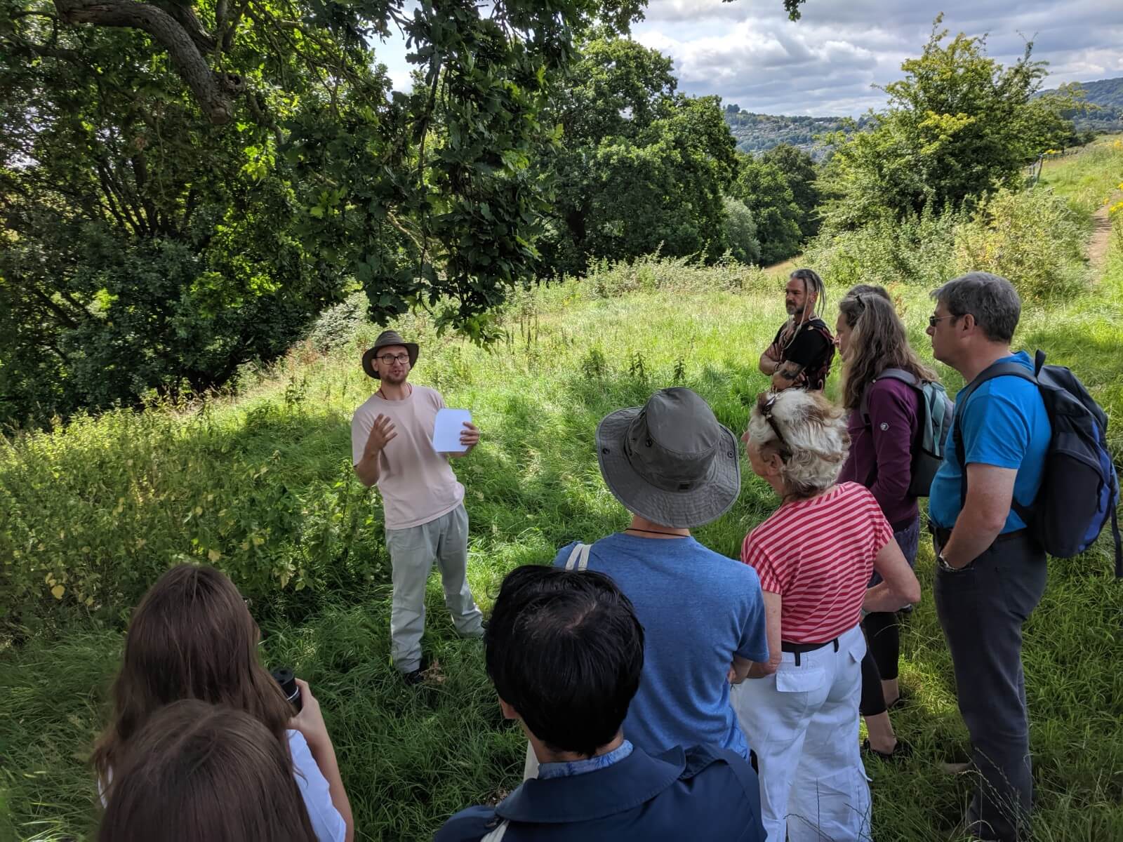 Outdoor education session with local rewilding charity