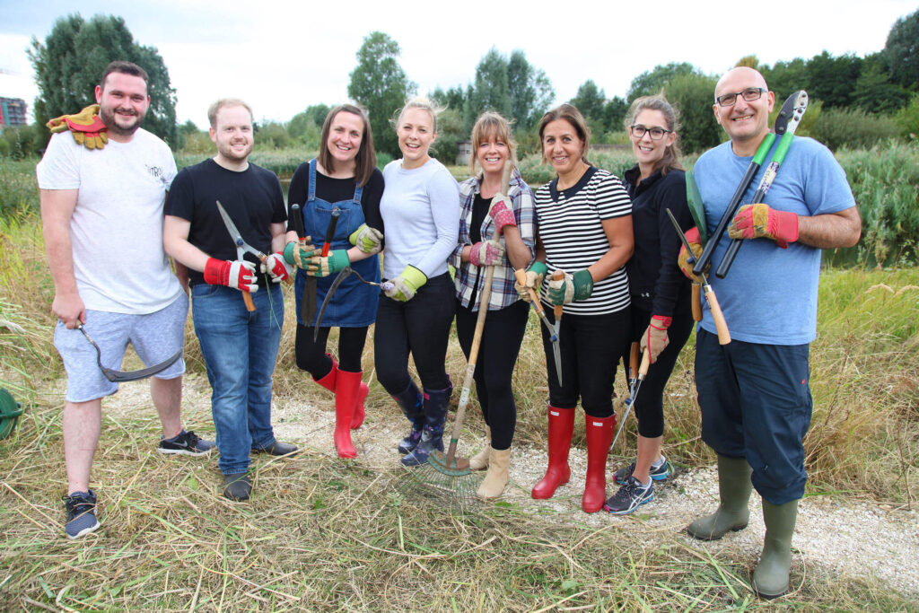 Volunteers at local charity who have been funded by ActionFunder