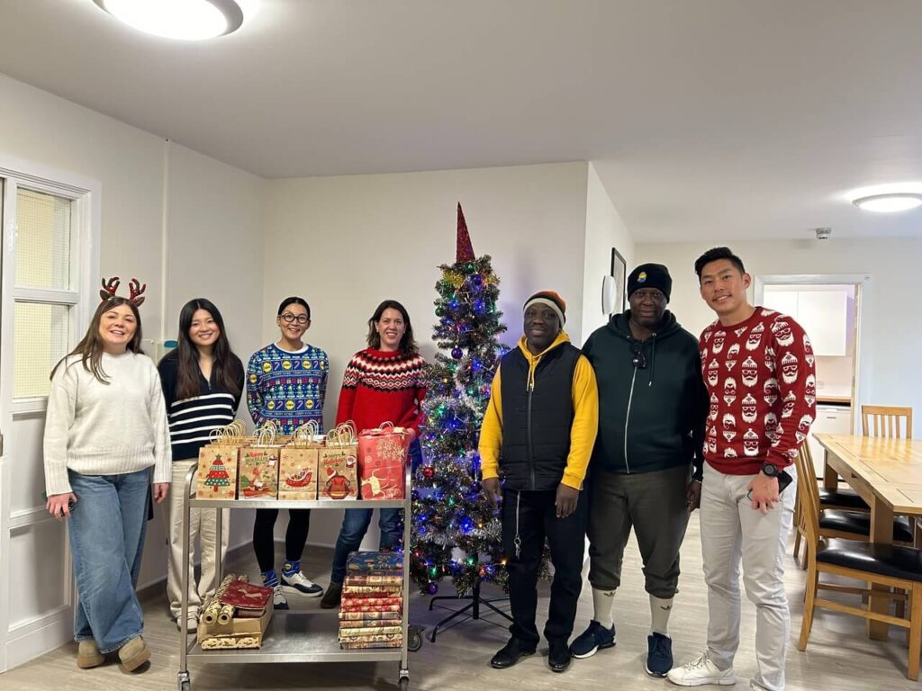 Charity providing gifts to residents